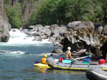 Green Wall Rapid on the Illinois River in Oregon