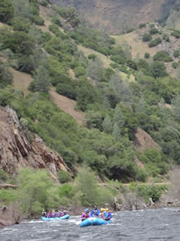 Rafting on the Merced River